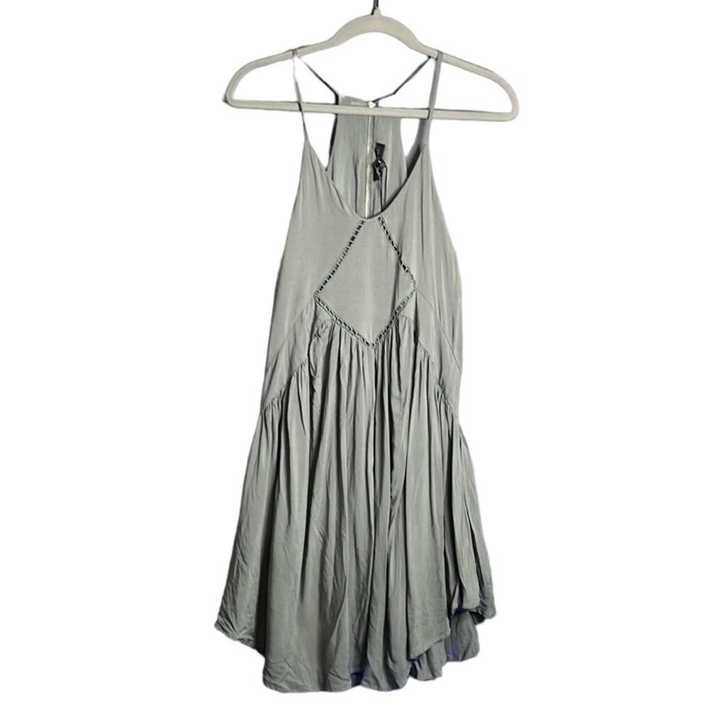 Romeo & Juliet Couture Gray Strappy Flowy Dress Size Small